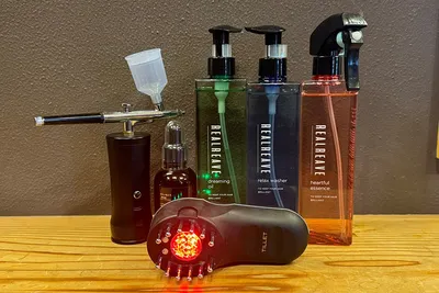 ヘアケア製品とマシン